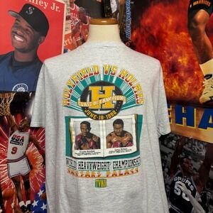 Vintage‎ Evander Holyfield vs Larry Holmes Boxing T Shirt 1992 Caesars Sz 2XL